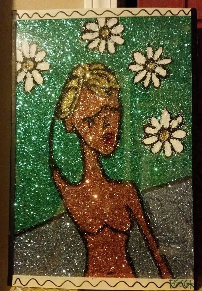 Glitter lady